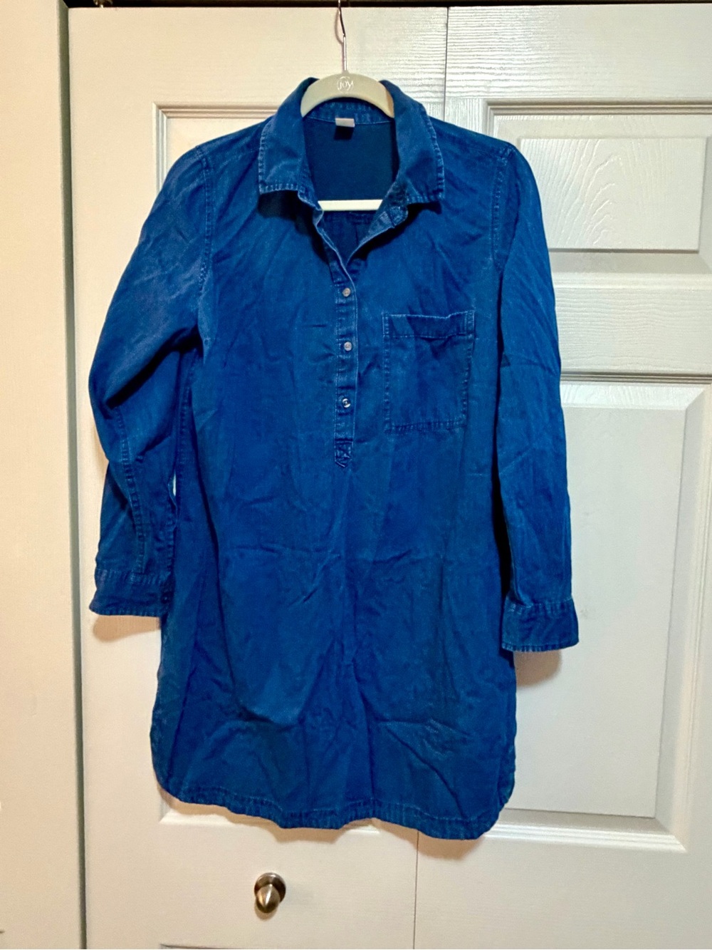 Old Navy Blue Denim Shirt Dress